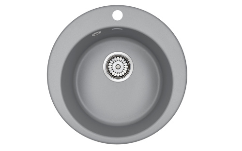 Кухонная мойка Paulmark GELEGEN 50 PM404800-GRM 48х48 цвет серый металлик